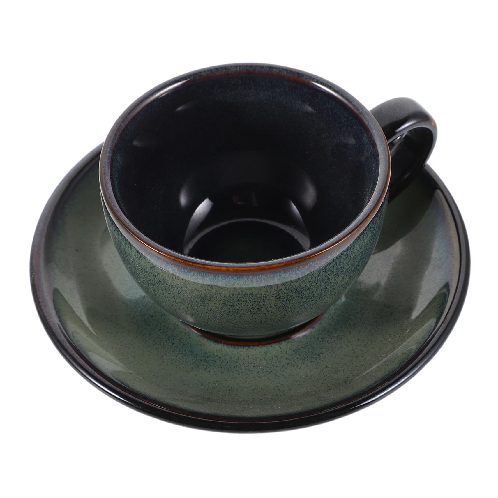 PRETYZOOM 1Set Vintage Ceramic Coffee Set Porcelain Espresso Mug for Tea Milk and present for Home Office Decor