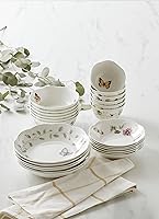 Vista 63 de Lenox Butterfly Meadow 817046 - Juego de 6 platos para aperitivos, 3.05 libras