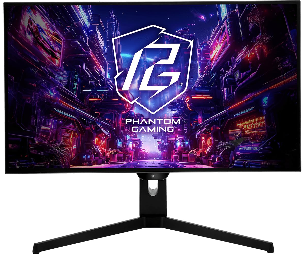Moniteur Asrock PGO27QFS,27", QHD (2560X1440),240HZ, 1500:1,0.03MS, 2HDMI+2DP,WiFi+3USB3.2+Type C, Noir