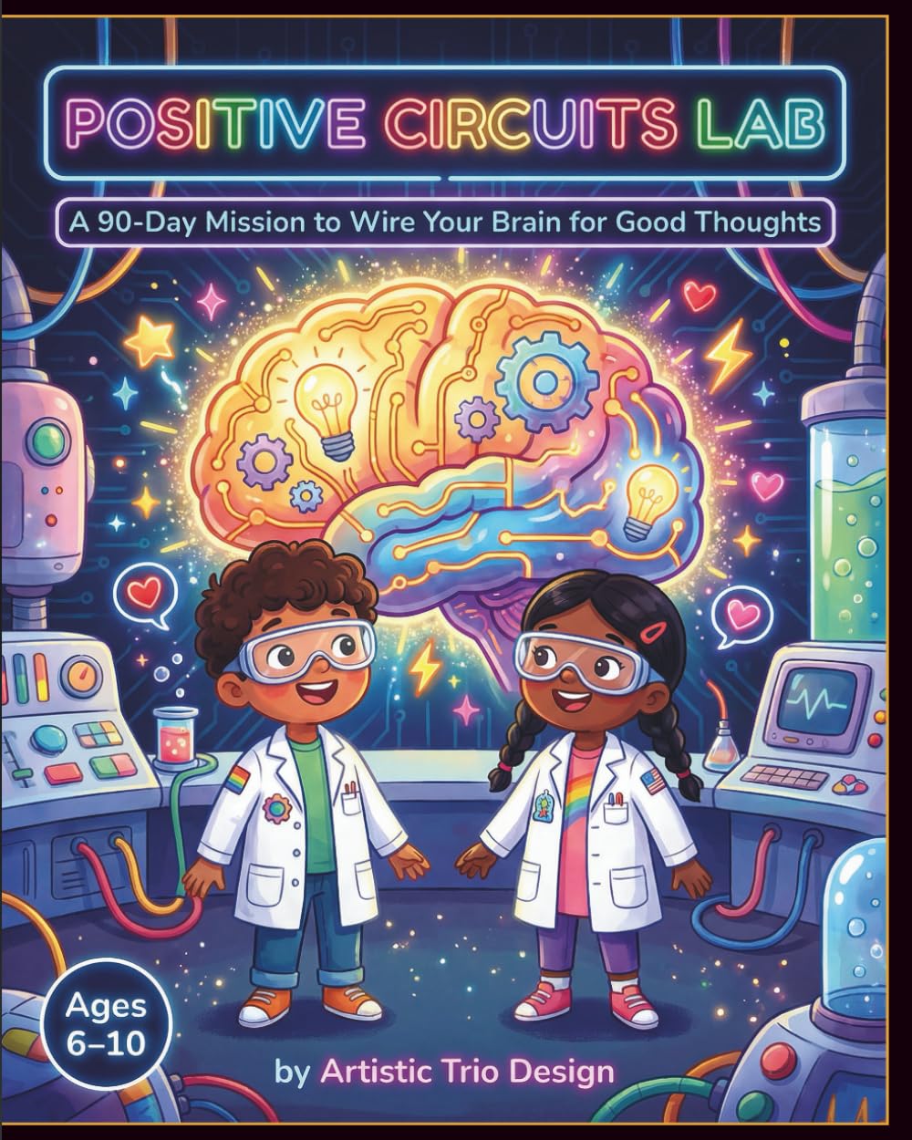 Positive Circuits Lab: A 90‑Day Mission for Kids Ages 6–10 to Rewire Negative Thoughts with Powerful Self‑Talk and Growth Mindset Activities