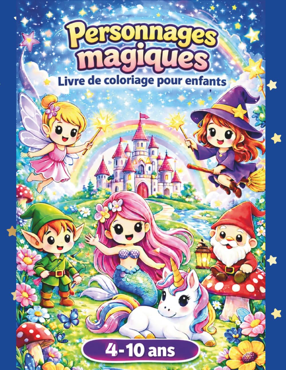 Personnages magiques: Livre de coloriage pour enfants