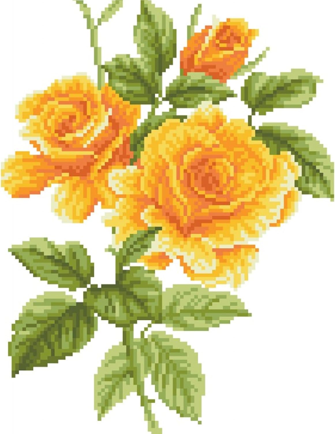 DIAMOND DOTZ Yellow Rose Bouquet Diamond Painting Kit for Adults with Gems image 5