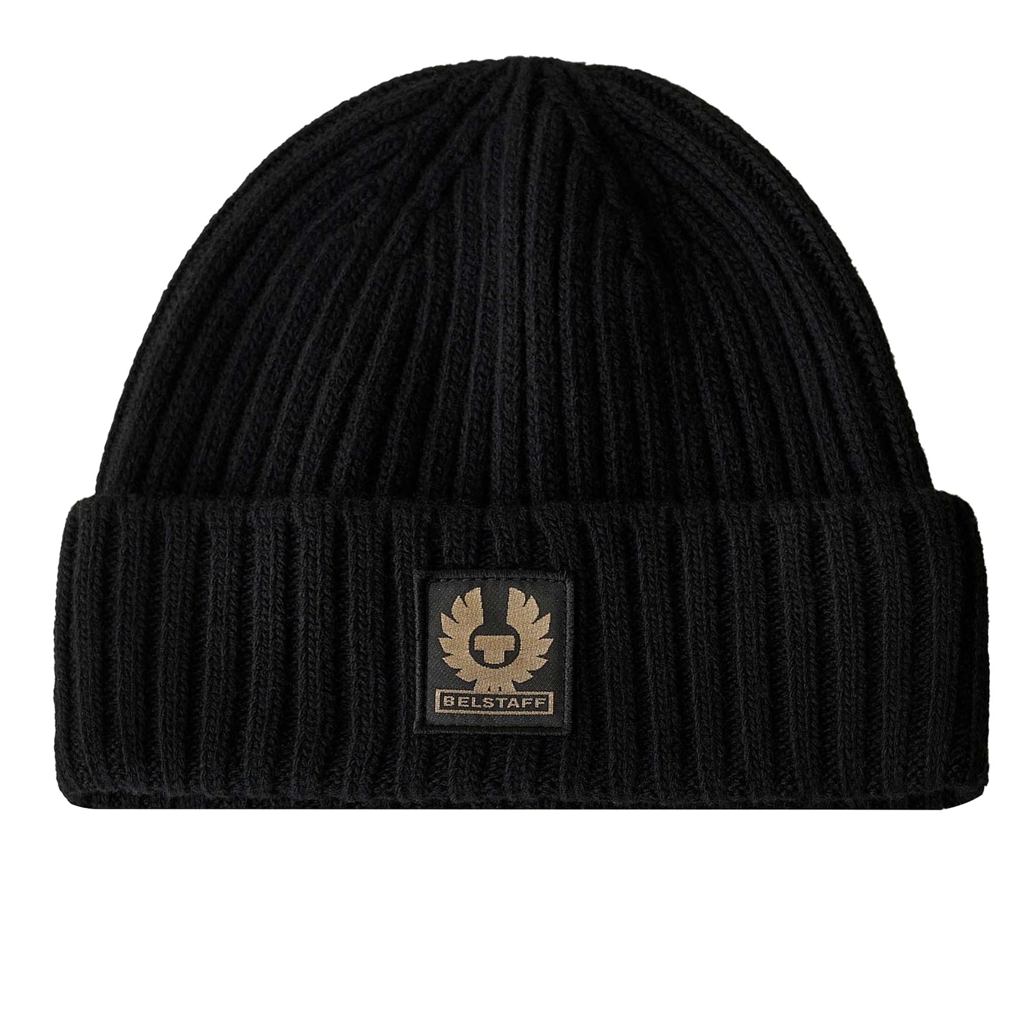 Belstaff Watch Wool Beanie Hat Black