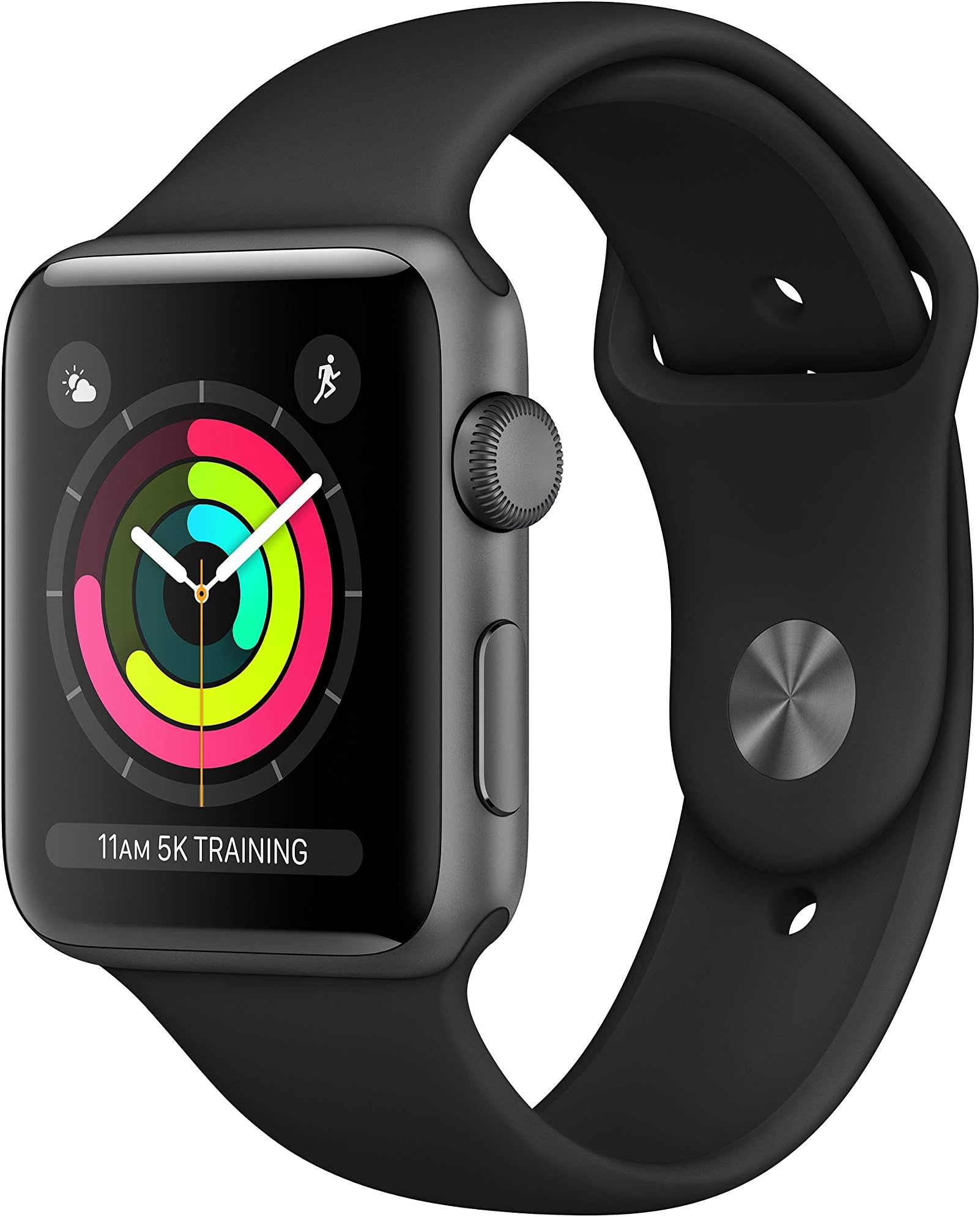 Apple Watch Series 3 (GPS, 42mm) - Space Grey Aluminum Case with Black Sport Band