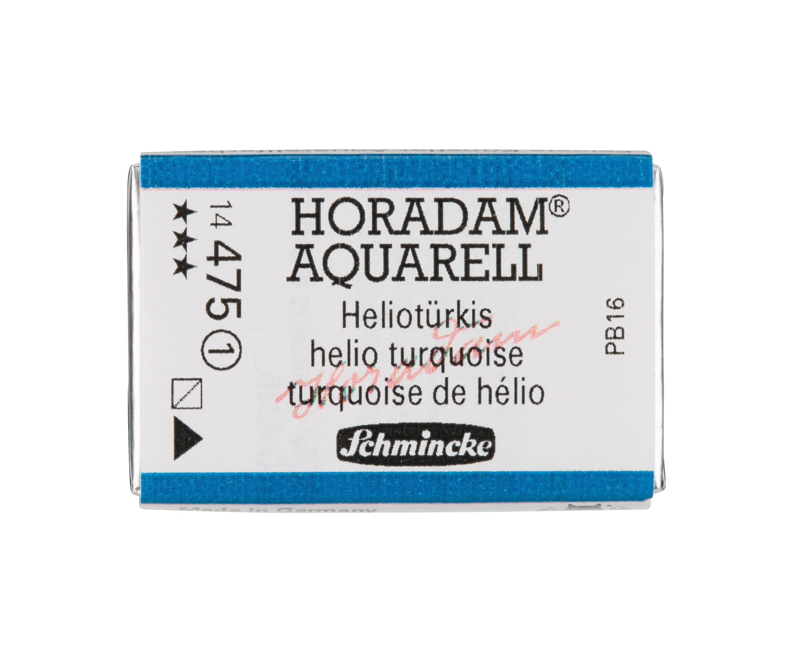 Schmincke - HORADAM® AQUARELL - acuarelas para artistas, 492 azul de Prusia, 14 492 044, 1/2 godet — view 132