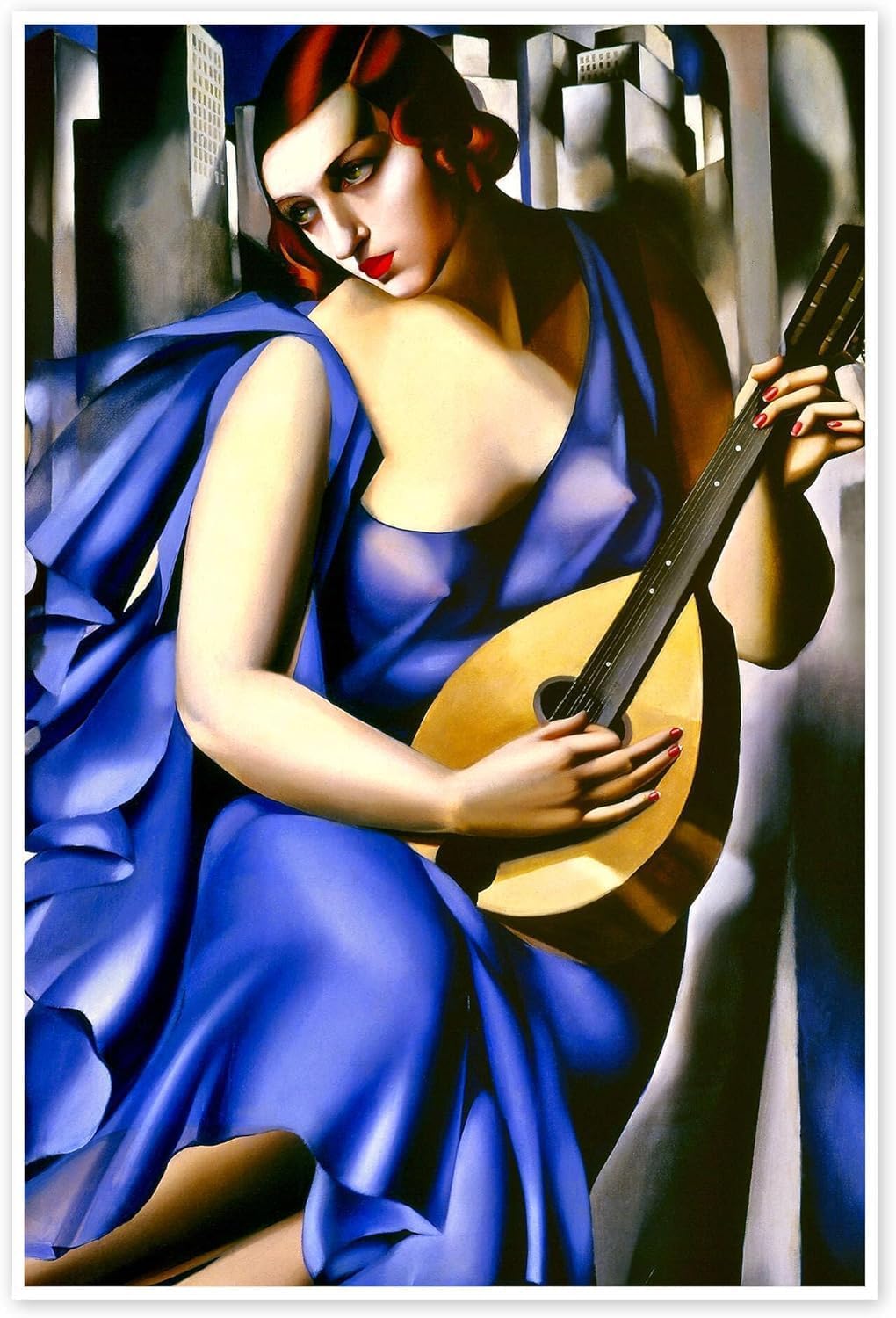 Waeta Rnvzx The Musician Bytamara De Lempicka Poster Canvas Wall Art Print 40X50cm