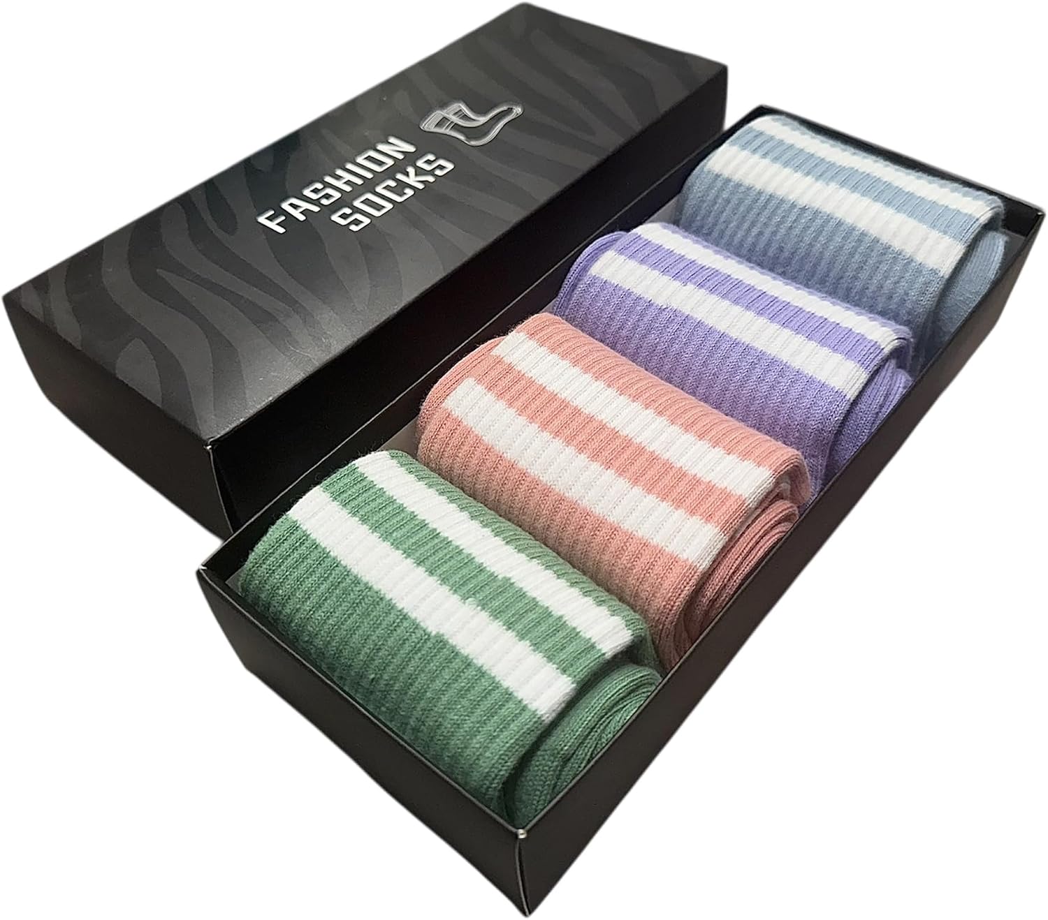 Non-Slip Pilates Socks for Women – Cotton Grip Yoga Socks for Dance, Barre, Workout and Home Use, 4-Pack