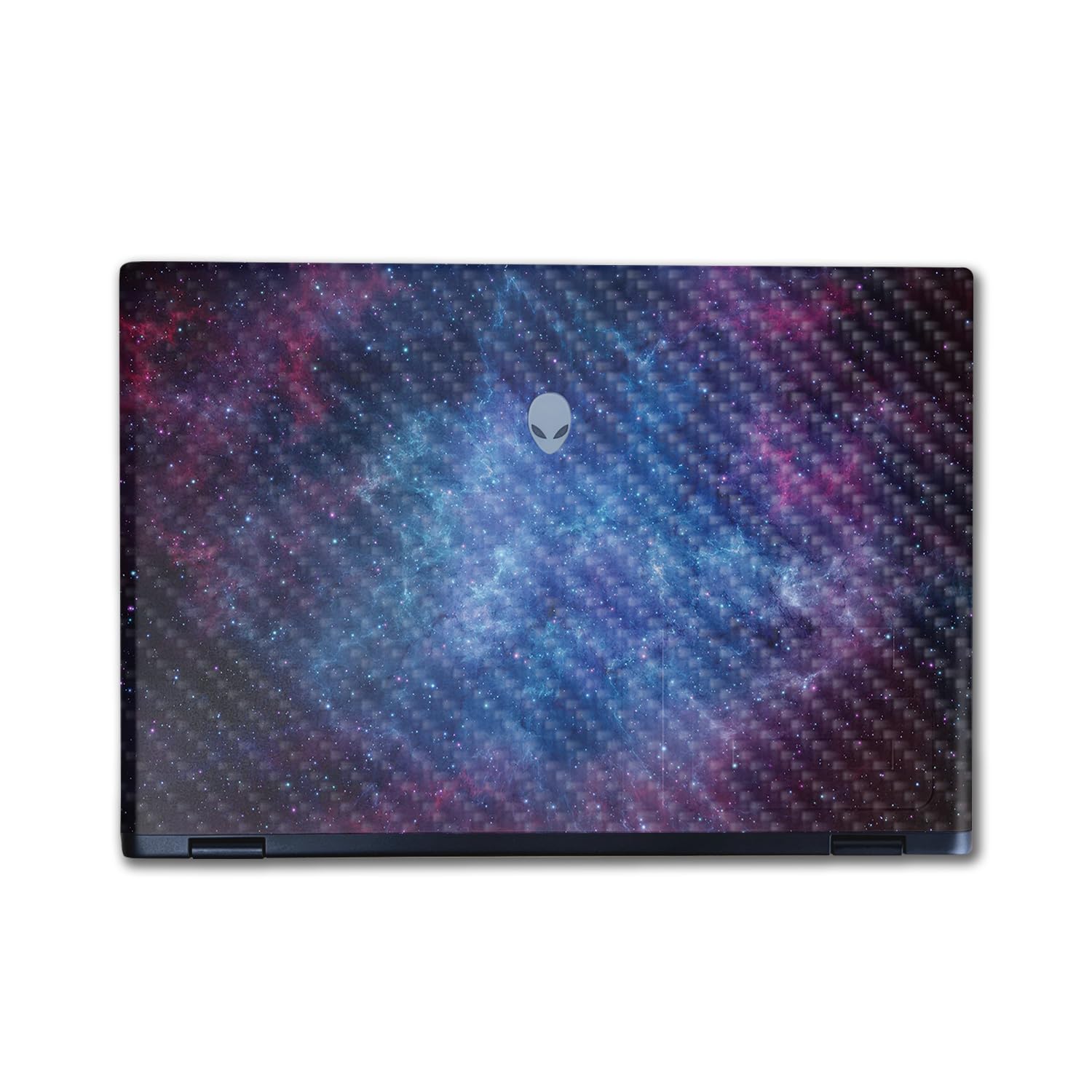 Carbon Fiber Laptop Skin Compatible with Alienware M16 R2 (2024) - Nebula - Premium 3M Vinyl Protective Wrap Decal Cover - Easy to Apply | Crafted in The USA by MightySkins