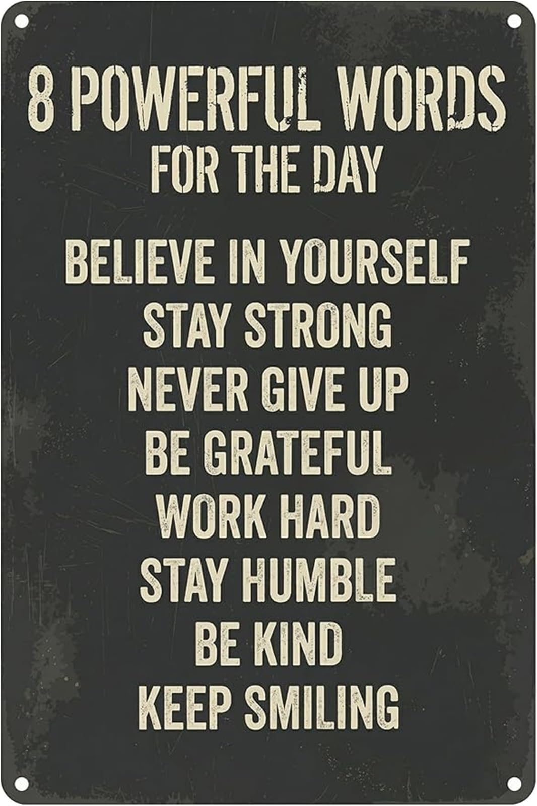 FNYUVNFAF Vintage Inspirational Sign Motivational Quote Metal Wall-Art for Classroom Office Dorm Decor 8 X 12 in
