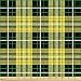 Lunarable Yellow Buffalo Check Fabric by The Yard, Traditional Scottish Pattern Ornamental Tartan Style Image, Decorative Fabric for Upholstery and Home Accents, 1 Yard, Black Yellow