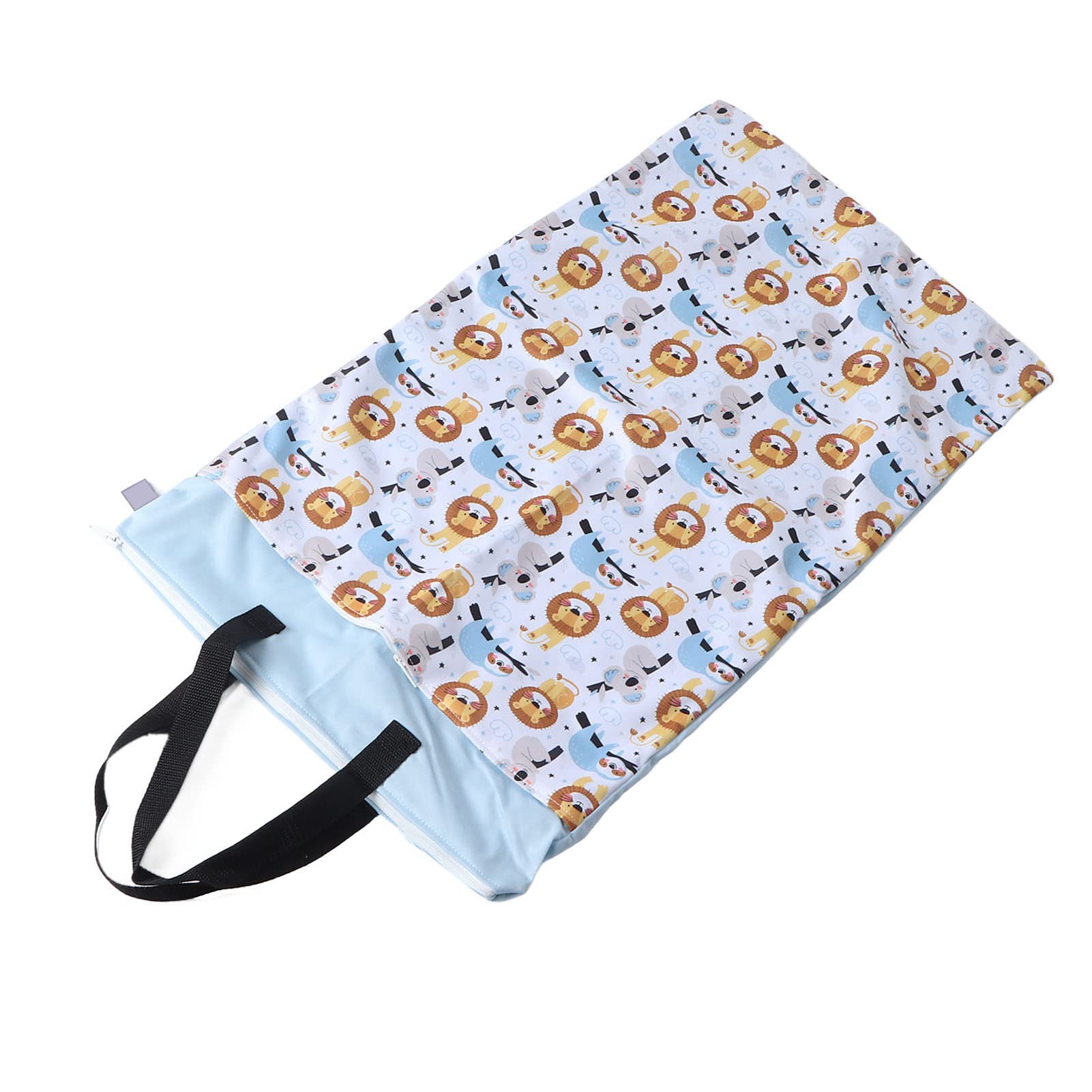 Big Diaper Bag, Oversized Large Capacity Diaper Waterproof Storage Bag Printing Easy to Clean for Travel for Outdoor(ES068-EF407)-image-45