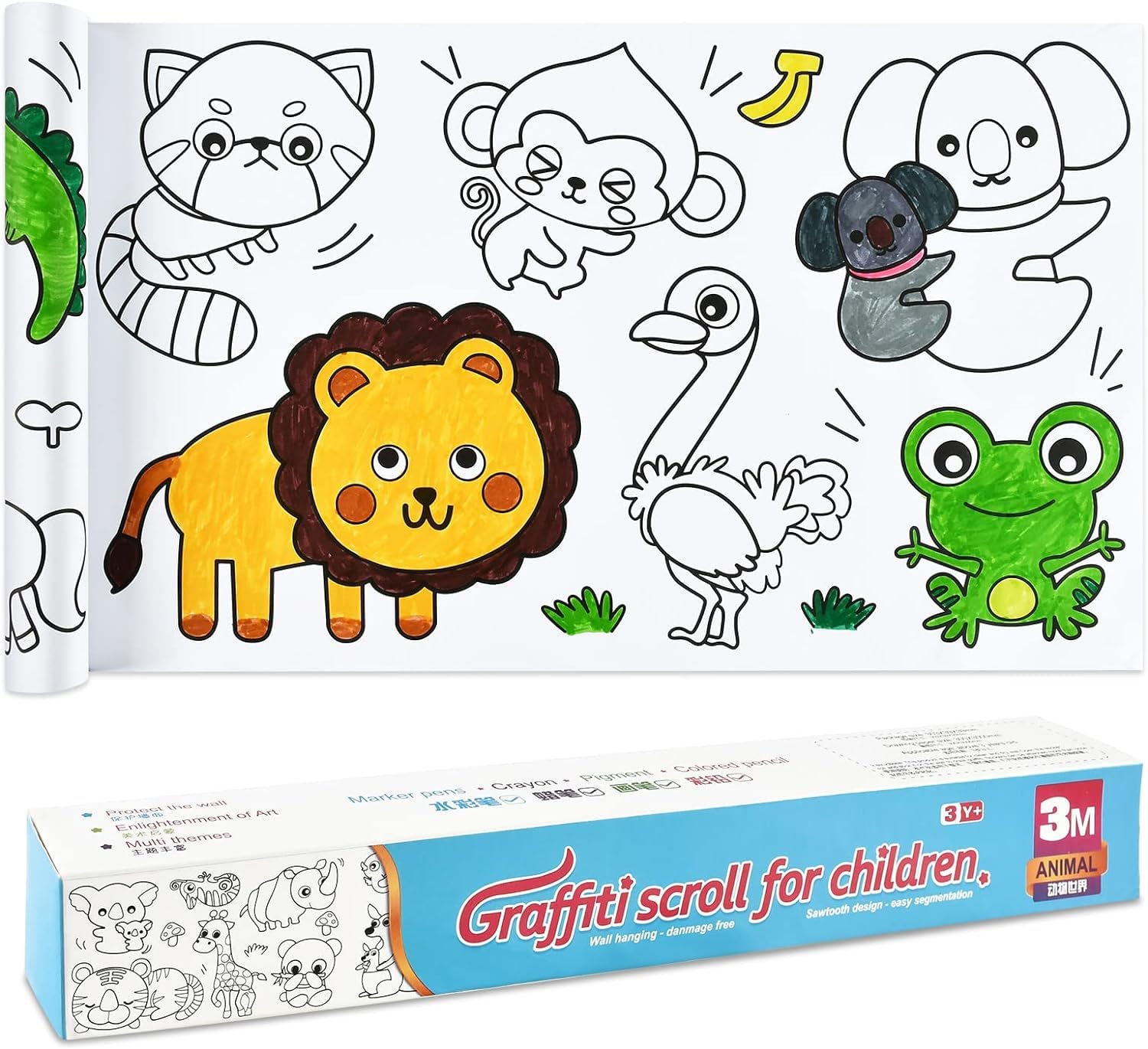 BLiSS HUES Colouring Paper Roll forKids- Cuttable Drawing & Painting Roll-Drawing & Painting Paper Roll with Animal Theme- Screen Free time- Hobbies for Kids (B0D7HW67LX) Amazon Price History, Amazon Price Tracker