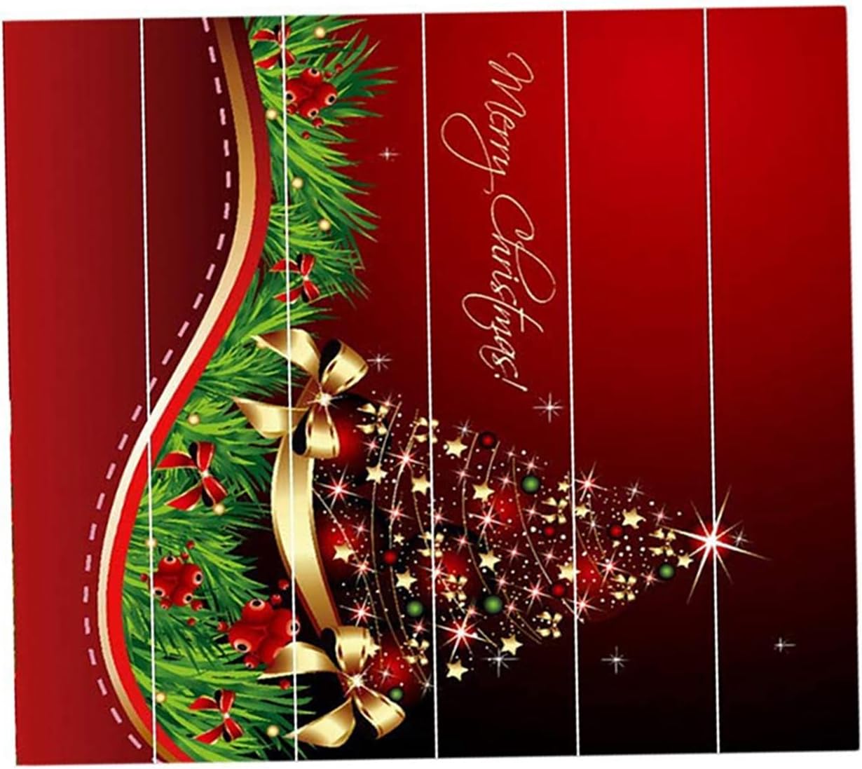 Wall Stickers, 3D Christmas Tree Stair Stickers Decals, Decorative Stairs Decal Stairway Stairs Family Furniture Mural Decor Kitchen Bathroom Wallpape (B)