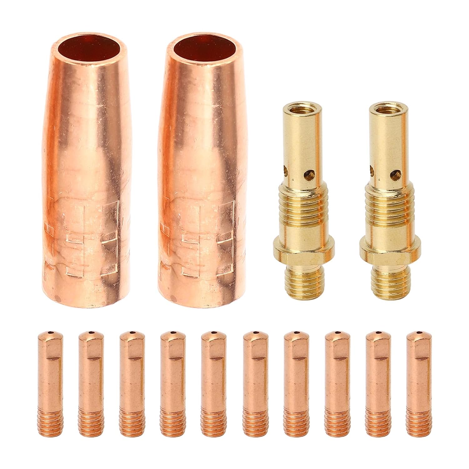 MIG Welding Torch 14Pcs MIG Welding Torch Accessory Kit 0.047in 1.2mm 10 Electrode 2 Gas Nozzles 2 Diffusers for Magnum 100L Equipment