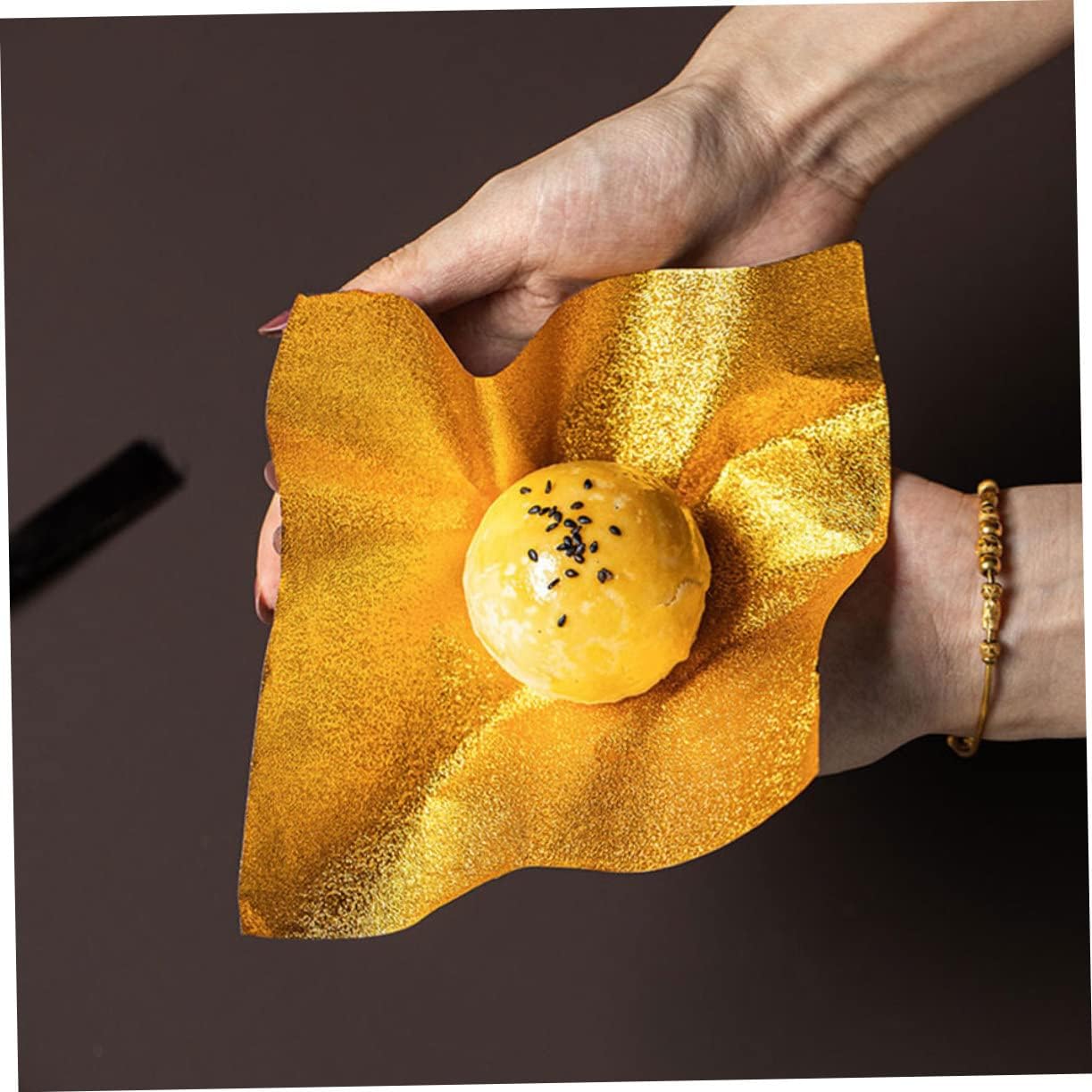 300Sheets Aluminum Foil Candy Wrapping Paper Foil for Chocolate Tea and Candy Packaging