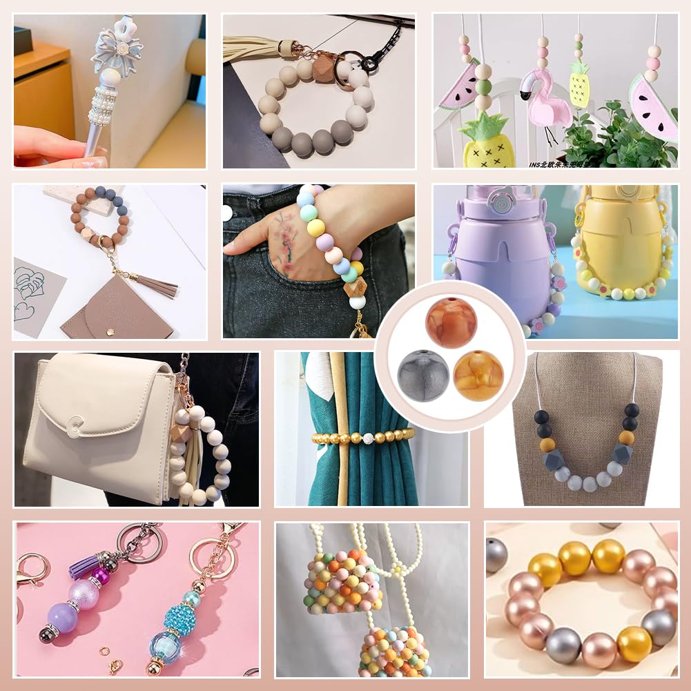 URROMA 3D Highland-Kuh Silikonperlen – 76 Stück Bunte DIY-Perlen Für Armbänder, Schlüsselanhänger & Mehr | Lustige Bastelperlen In Verschiedenen Formen