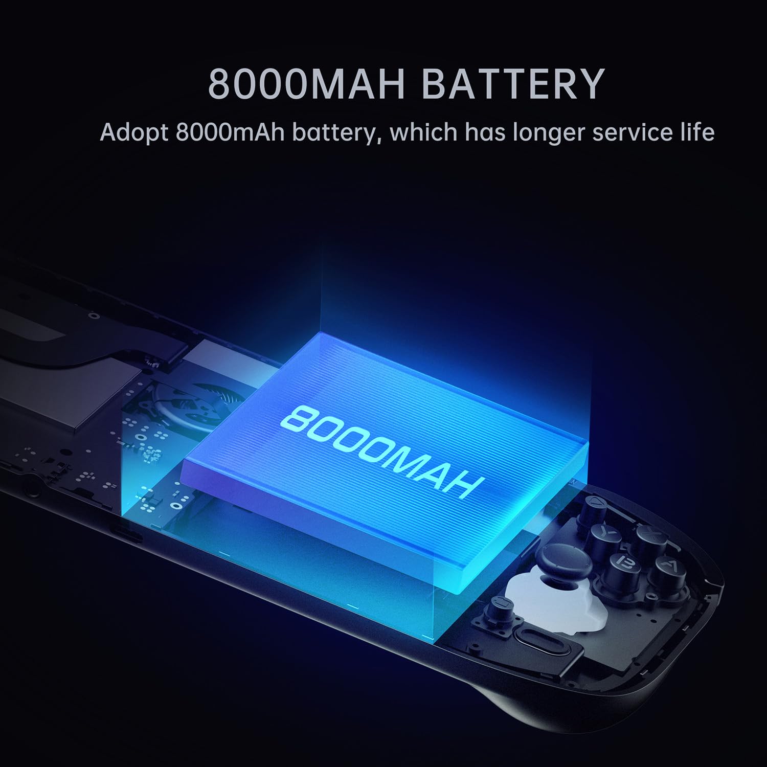 AYN Odin 2 Portal Base Handheld Gaming Console : OLED 7 « 120Hz, Snapdragon 8 Gen 2, 8GB RAM, 128GB Stockage, Android 13, 8000mAh, Retro & Modern Gaming