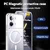 Para Xiaomi Poco X8 Pro Max Case, con protector de pantalla de vidrio templado [compatible con MagSafe] [protección completa de cámara] funda magnética delgada a prueba de golpes - transparente 7