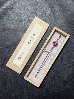 簪 かんざし 蜻蛉玉簪 睦人作 2本軸 桐箱 髪飾り 着物 浴衣 和装 和洋折衷