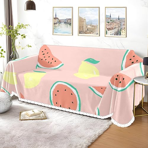 Vista 16 de Funda de sofá de acuarela de flores silvestres rosa y morada, fundas de sofá estampadas, fundas de sofá, fundas resistentes a las manchas, protector