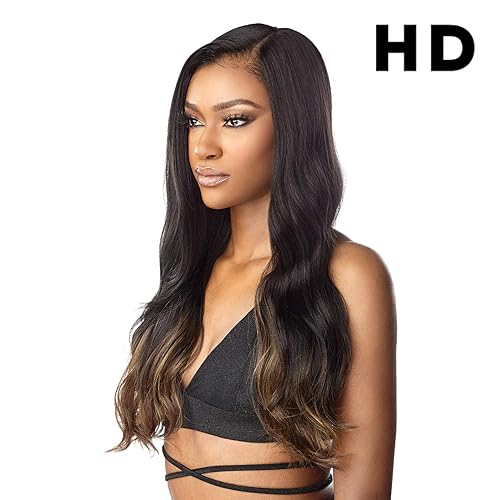 Miniatura 4 de Sensationnel Vice - Pelucas de encaje frontal  Vice Unit 2 5 pulgadas peluca sintética con parte profunda predepilada HD encaje frontal con pelo de