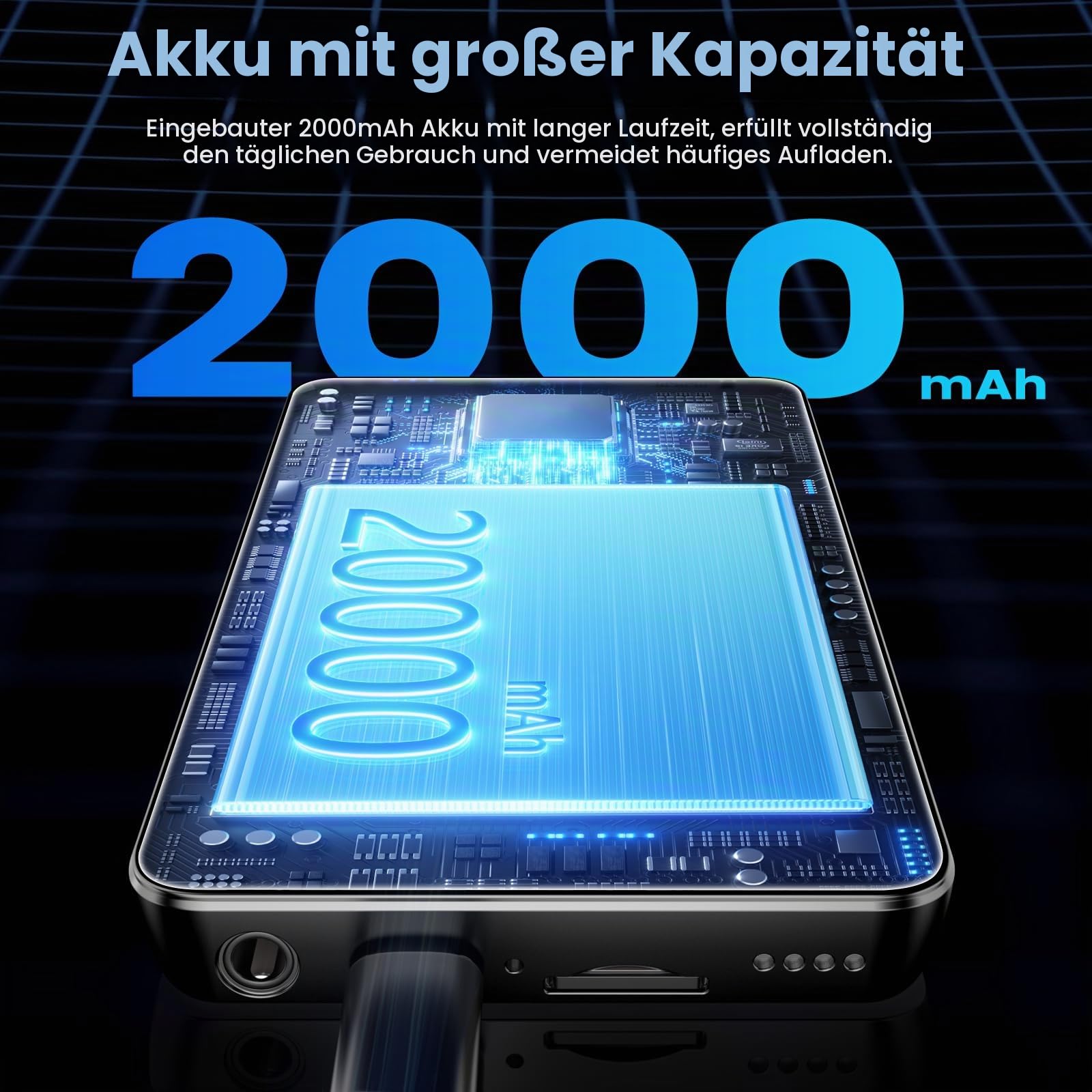 Diofox MP3 Player mit Bluetooth und WiFi, Android 13 OS, 3+32GB Speicher, 4,02-Zoll-Touchscreen MP3 MP4 Player Spotify, Amazon Music, Deezer, Play Store, schwarzer Digitalmusik-Player, bis zu 512GB
