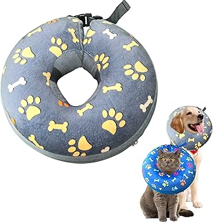 Dog Cones Recovery Collars,Pet Inflatable Collar for After Surgery,Soft Dog Cone for Small Medium Large Dogs,Recovery Collar Large Dog Cone for Dogs to Prevent from Touching Stitches,Wounds And Rashes