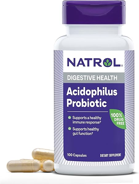 Natrol Acidophilus 500mg Probiotico 100 Capsule