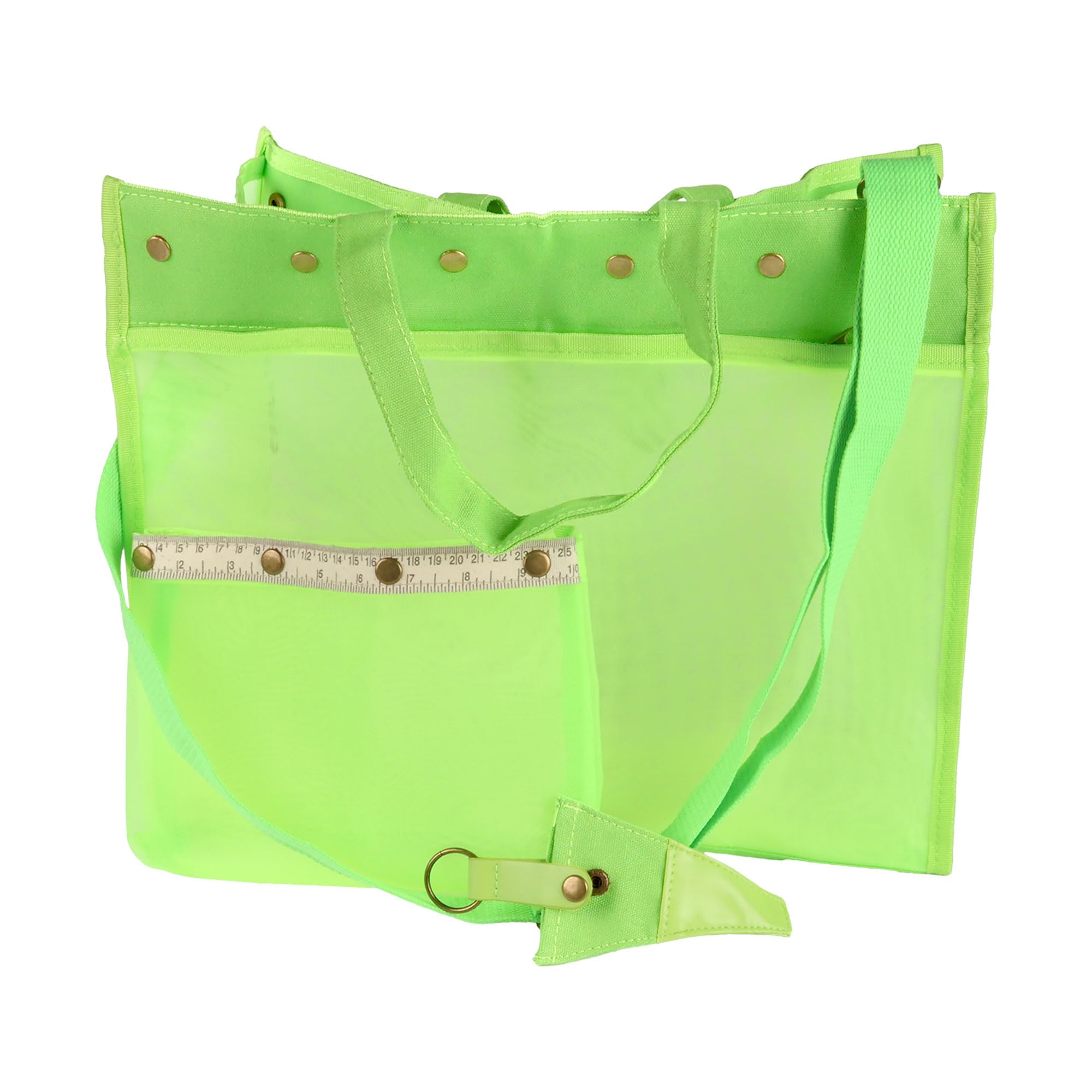 BambooMN JubileeYarn Mesh Tote Yarn Storage Tote Bag - Green - 1 Bag