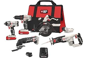 PORTER-CABLE 20V Max* Lithium Ion 6-Tool Combo Kit: The Ultimate Toolset for...