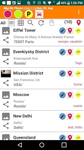 Map My Places. Find My Parking. Navigate. Explore. SOS Life Saver Messages