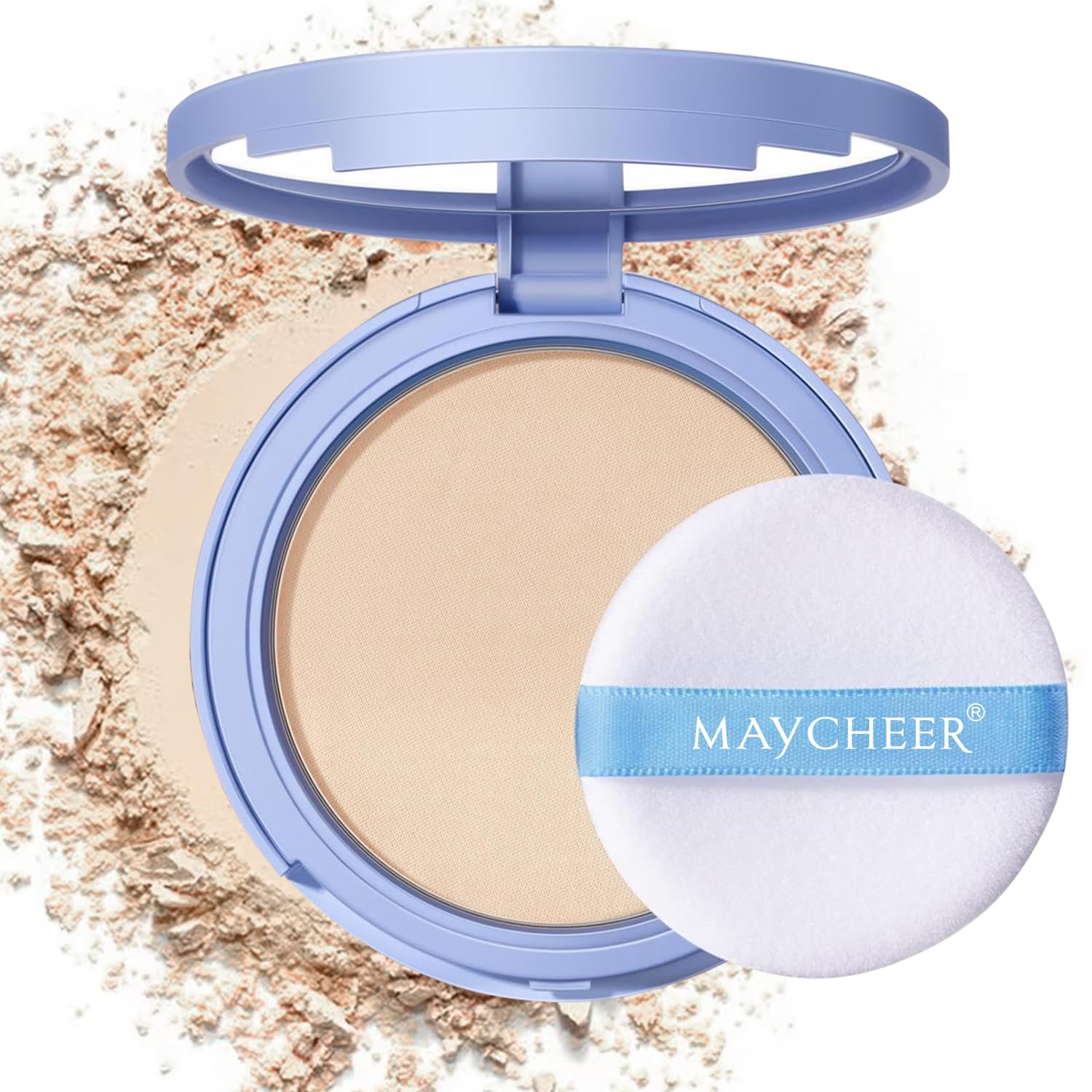 Oil Control Face Pressed Powder, Matte and Smooth Translucent Powder Setting Powder Makeup, Waterproof Long Lasting Finishing Face Powder, Cruelty-free (01 Calassic)