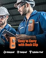 Vista 5 de TopTes Guard-156 4 Gas Monitor Multi Gas Detector for H2S, CO, LEL, and O2, Triple Alarm Modes (Visual, Vibration, Sound), 0.5s Fast Response, Dust