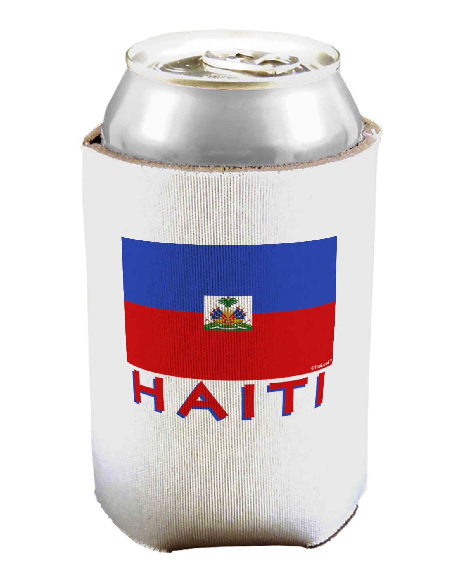 TOOLOUD Haiti Flag Can/Bottle Insulator Cooler - 2 Pack