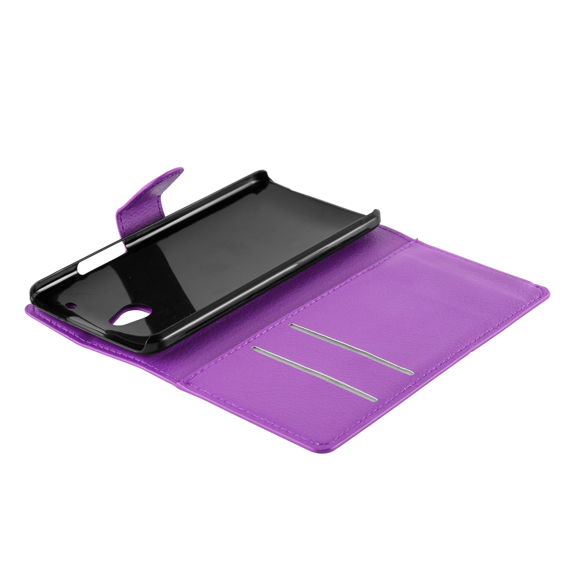Cadorabo Custodia A Libro Per HTC One M4 Mini – In Similpelle Nera, Con Porte Carte, Chiusura Magnetica E Funzione Stand - 2