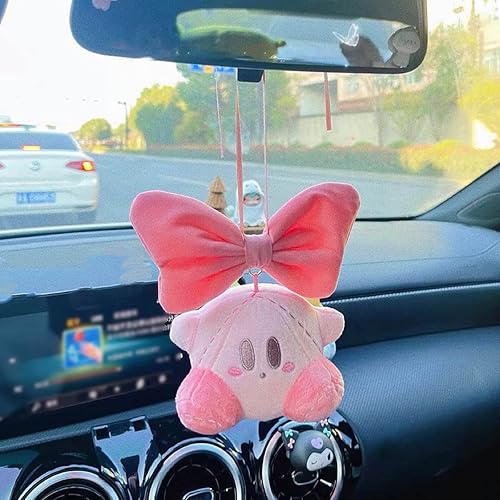 Miniatura 3 de Accesorios para colgar espejos de coche rosados, bonita decoración de coche, accesorios para colgar espejos para tu coche, accesorios estéticos para