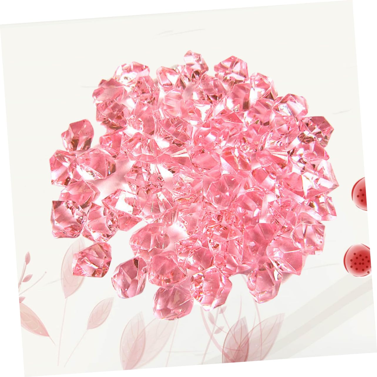 Happyyami 150 Pcs Acrylic Crystal Stones for DIY Phone Decoration Shaped Decorative Rocks Transparent Premium Quality Craft Stones for Vases Centerpieces and Aquarium Decor