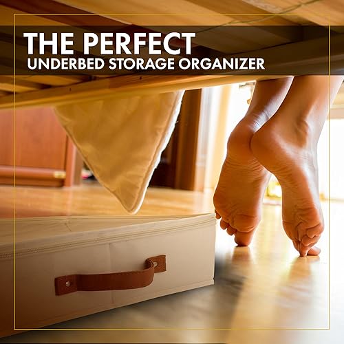 Miniatura 92 de HOMELUX THEORY 2 contenedores de almacenamiento debajo de la cama, organizador de almacenamiento de cajones debajo de la cama con contenedores