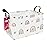 INGHUA Rectangular Storage Basket Fabric Organizer Bin for Toys,Books,Clothes,Gifts,Pets-Perfect for Home,Office,Nursery,Dorm,Shelf(Rec-Star Rainbow )