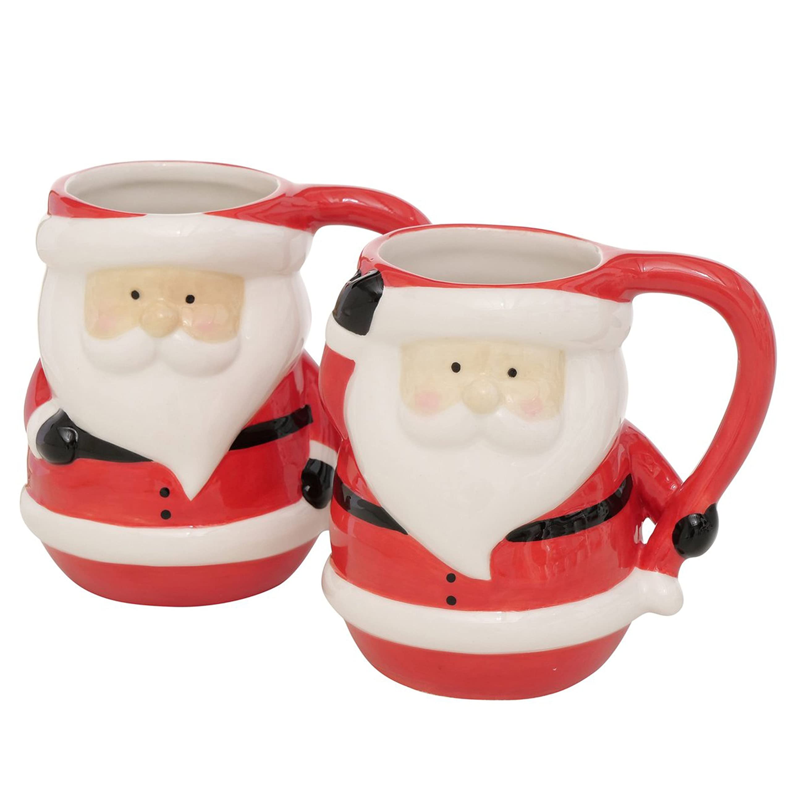 MamboCat 2er Set Kaffeebecher Nicko I 400ml I 2 Dekore, Weihnachtsmann-Tasse I Santa Claus, Christmas, X-Mas Time, Weihnachten, Nikolaus I Glühwein,
