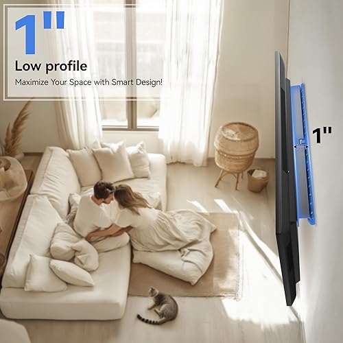 Miniatura 4 de Soporte de pared para TV sin tachuelas, soporte de TV sin pernos para televisores de 12 a 55 pulgadas, colgador de televisores de paneles de yeso de