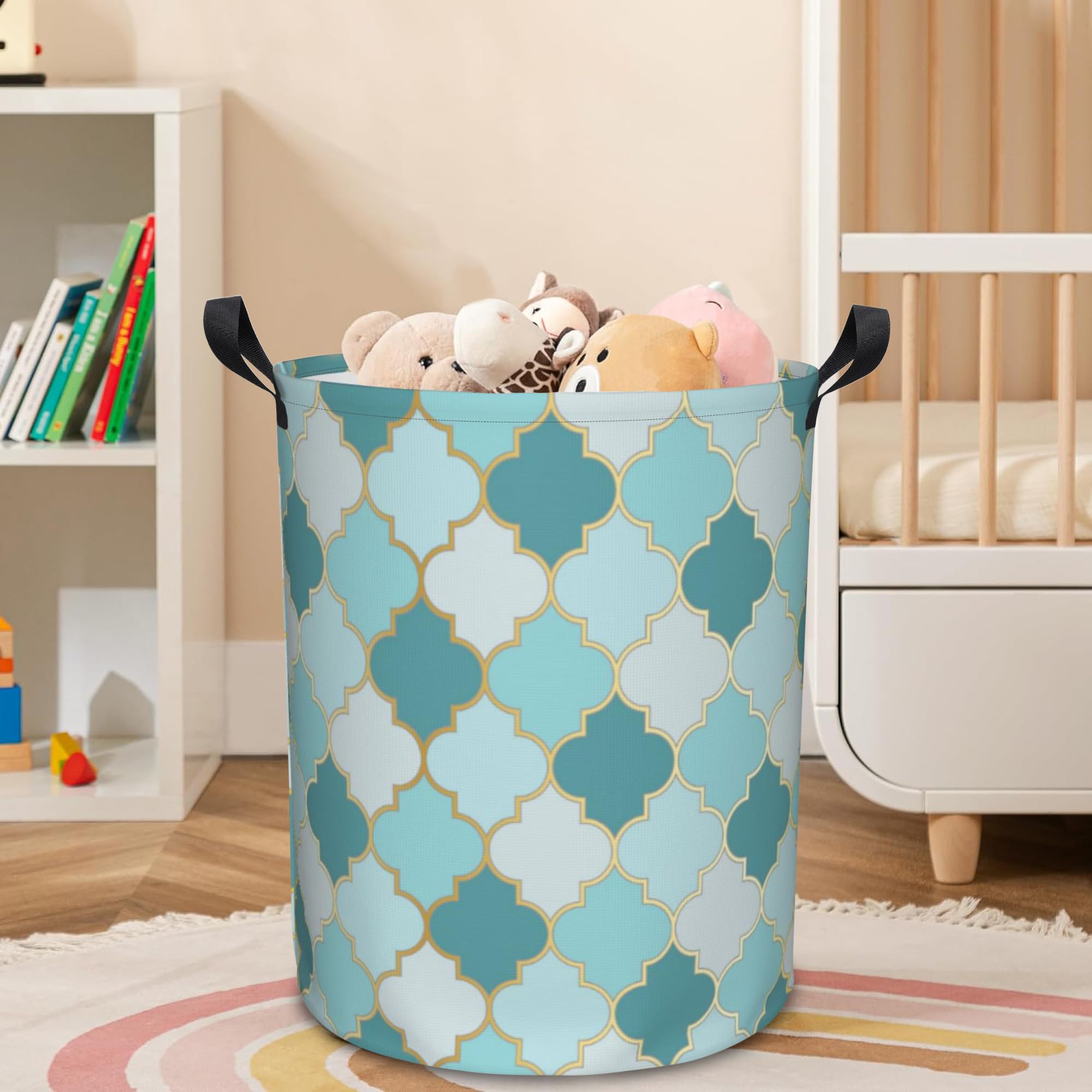 Amazon.co.jp: Naqiuli ランドリーバスケット カラフル 幾何学模様