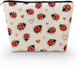 Livel lhood Bolsa de maquillaje de mariquita ...