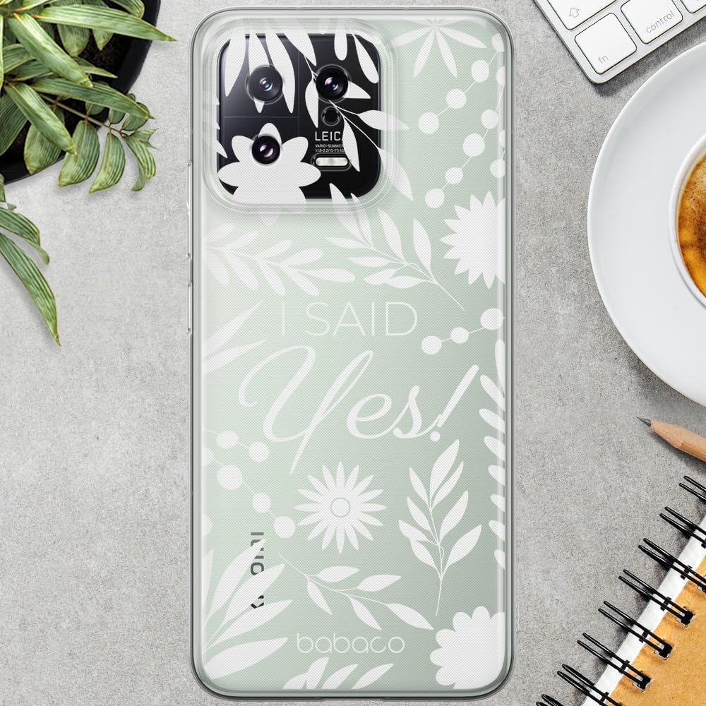 BABACO ERT Group Mobile Phone case for Xiaomi 13 Original and Officially Licensed Pattern I Said Yes! 002 optimally adapted to The Shape of The Mobile Phone, Partially Transparent