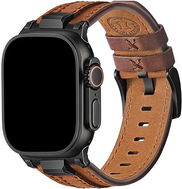 Cinturino Apple Watch Pelle per Uomo - Compatibile con Serie Ultra 2/3, 11-3