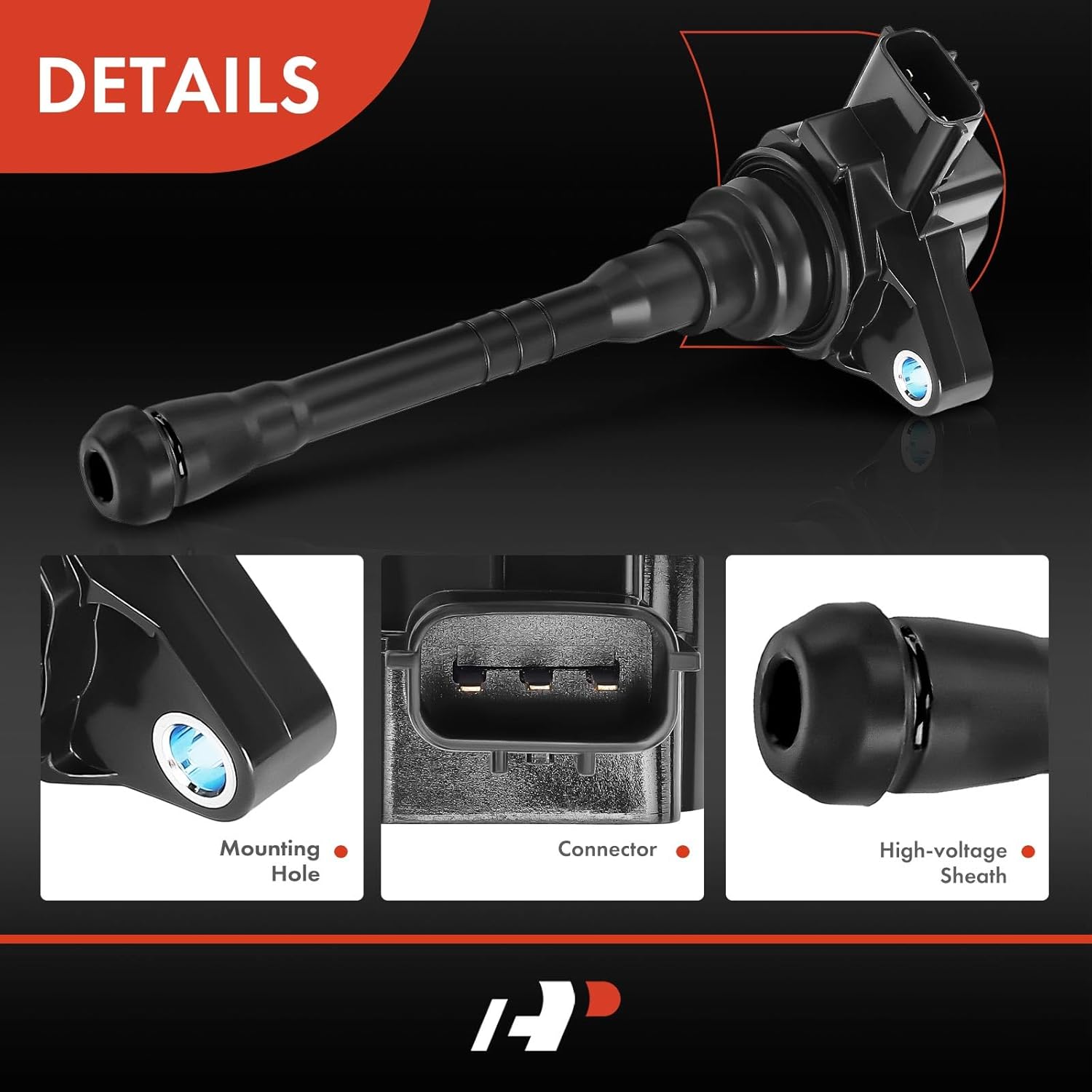 A-Premium 8PCS Ignition Coil Packs Compatible with Nissan Vehicles - V8 5.6L - NV2500 2016-2020, NV3500 2016-2019, Titan 2017-2020, Titan XD 2016-2020, Front and Rear Bank