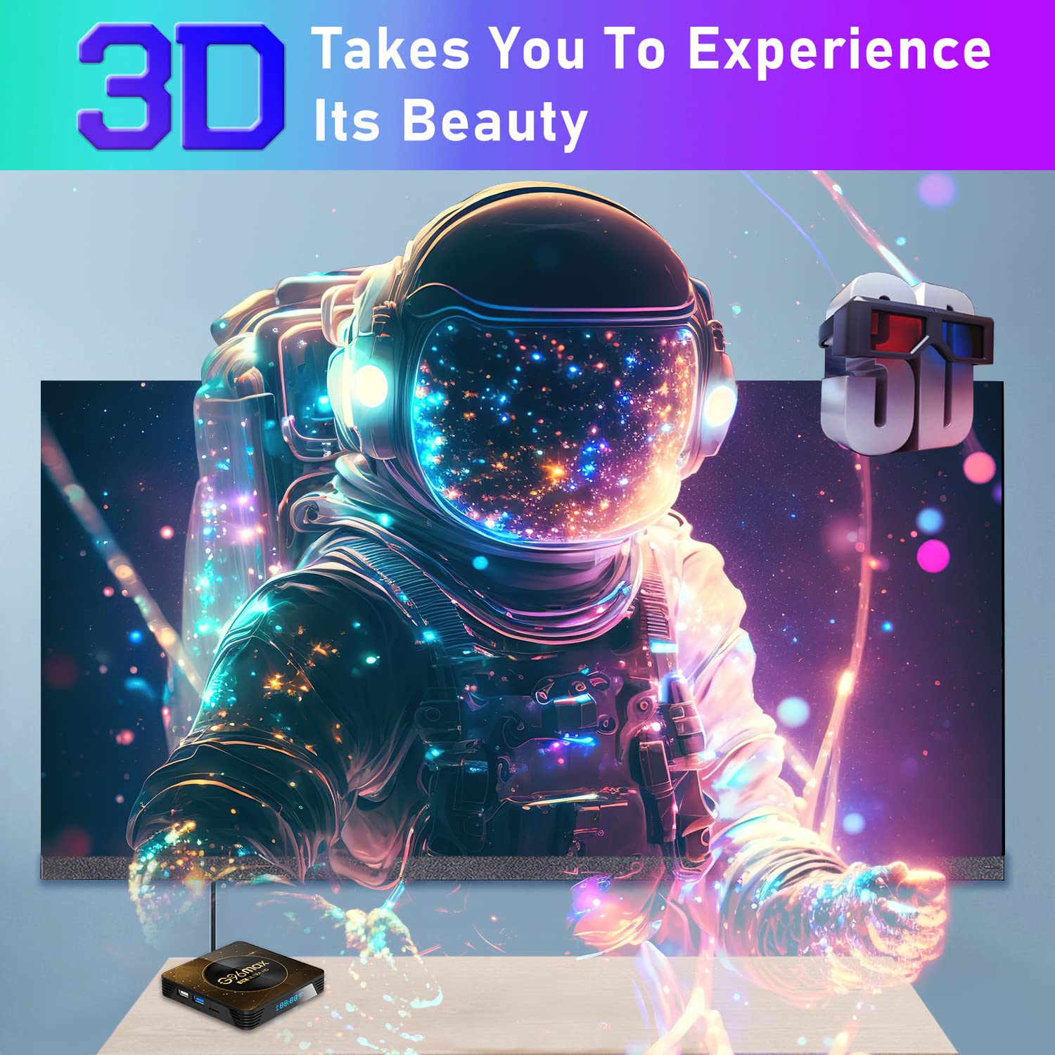 2024 Android 13.0 TV Box, 4 GB Ram 64GB Rom RK3528 Quad-Core 64bit Cortex-A53, 4K HD Wsparcie Wifi6 / 2,4 GHz + 5GHz Dual-Band WiFi/BT 5.0, mini bezprzewodowa klawiatura, 2 GB+16 GB