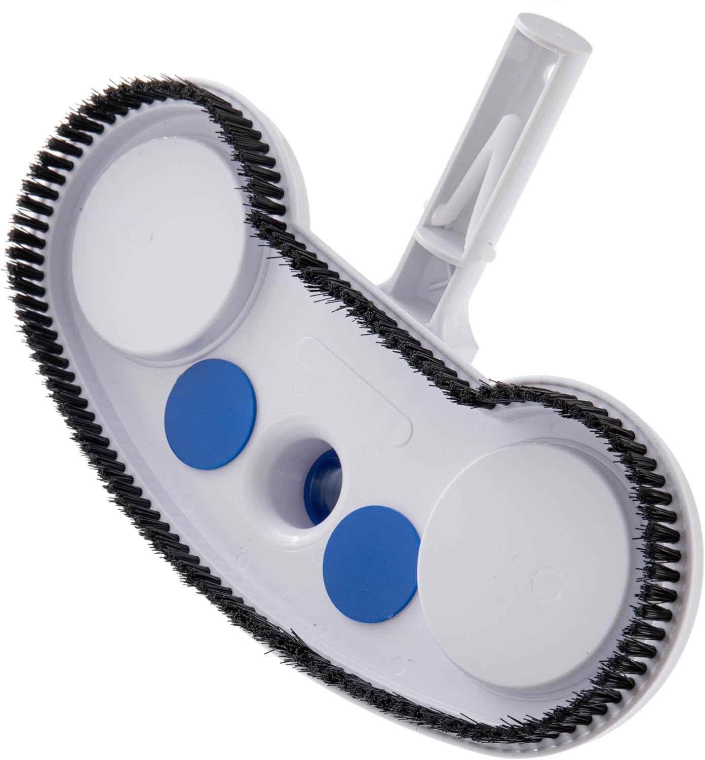 Weighted Pool Vacuum Head 13" with Nylon Bristles & Swivel Hose Connector,Fits 1-1/4" and 1-1/2" Hose,EZ Clip Handle for Easy Pole Attachment,Safe on Vinyl Pool Liners