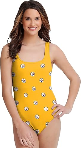 Miniatura 9 de foco Traje de baño de una pieza con logotipo del equipo de la NFL para mujer