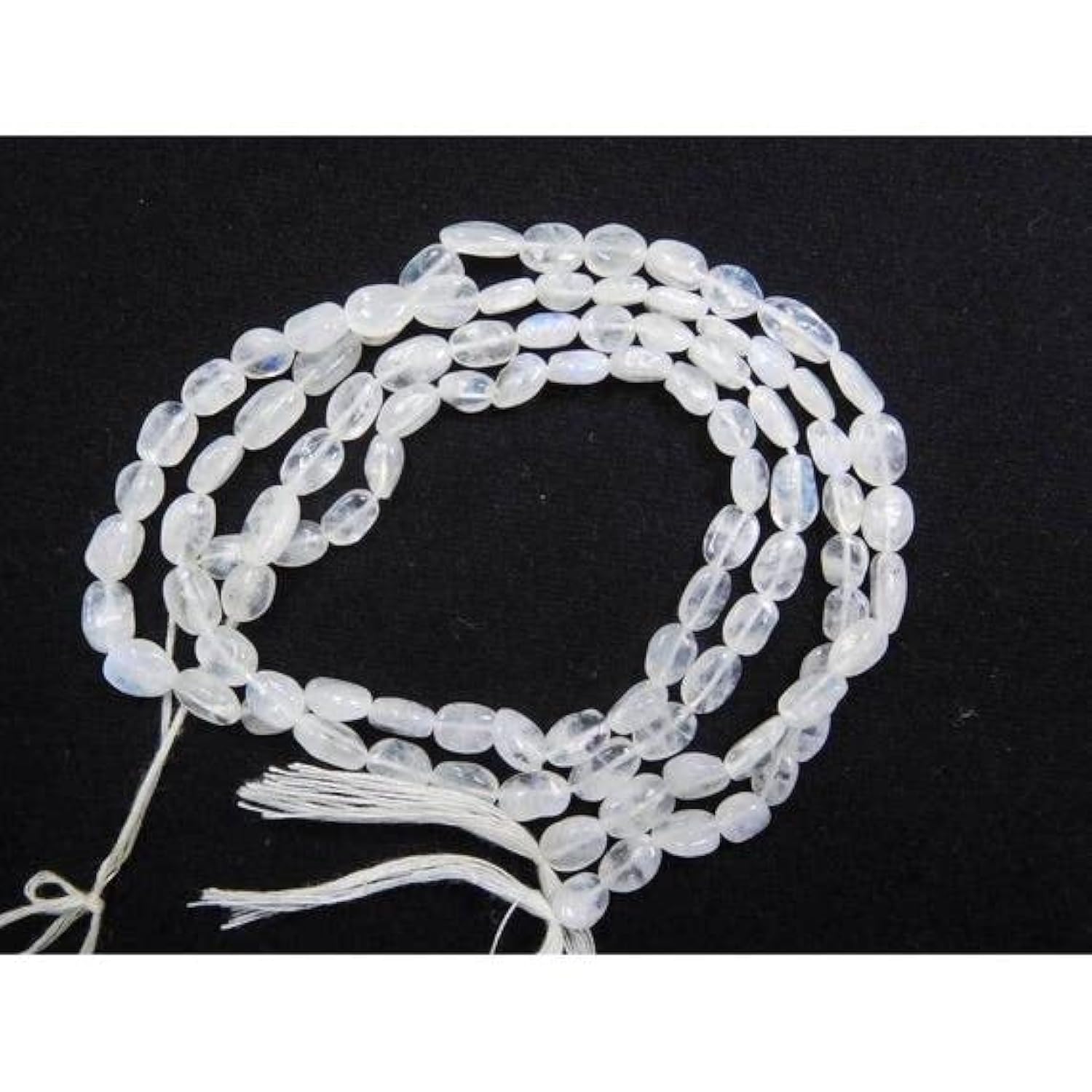 Pierre de lune arc-en-ciel LKBEADS perles ovales pour créer vos bijoux bohèmes de l'été